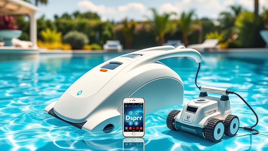 smart connected pool cleaning