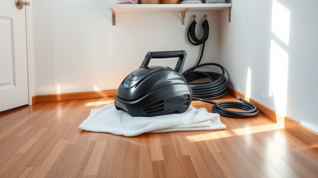 store cleaner elevated dry