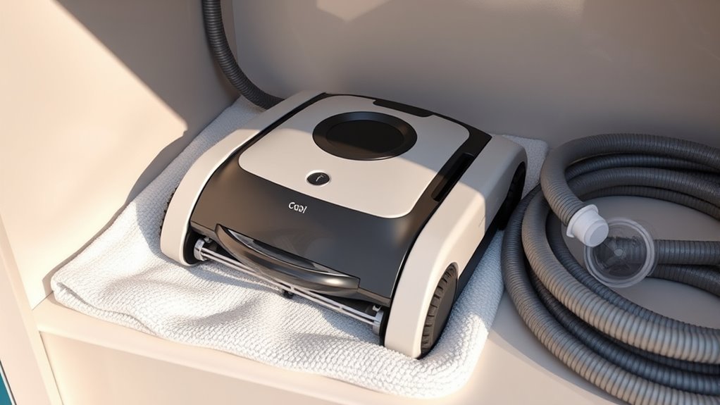 store robot in dry shade