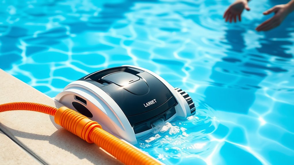 turn off cleaner before swimming