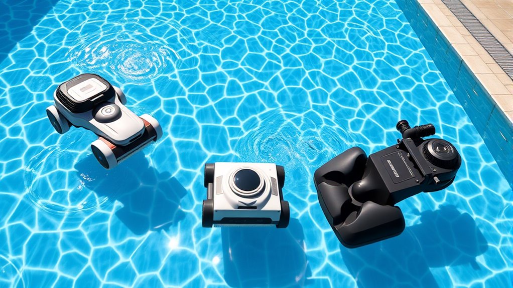 types of pool cleaning devices