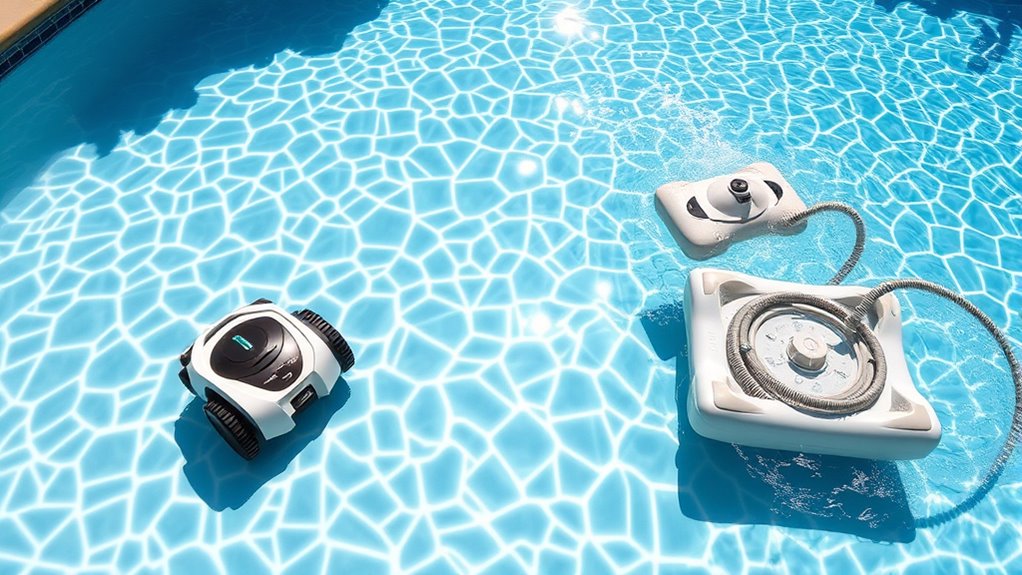 types of pool cleaning systems