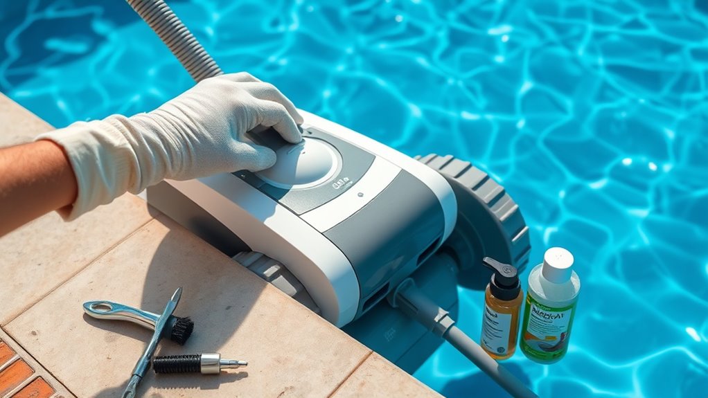 use proper cleaning equipment