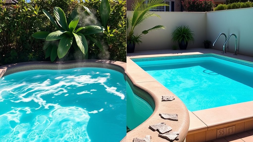 choosing between hot tub