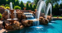 enhance pool with water features