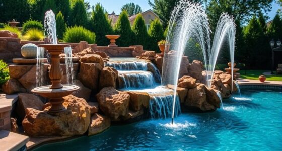 enhance pool with water features