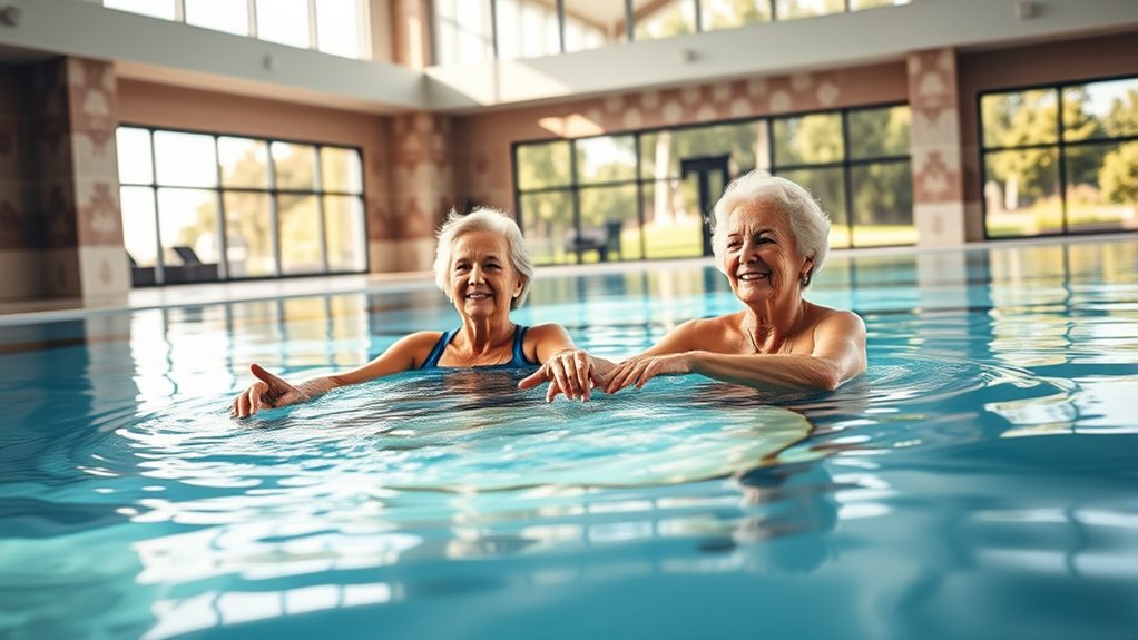 low impact senior water exercise