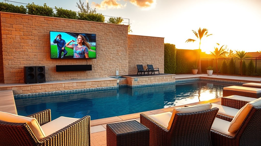 outdoor poolside sound systems