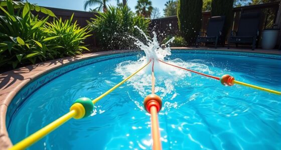 pool fun tethers and jets