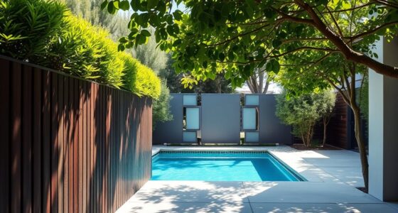 pool privacy fencing options