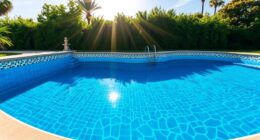 pool renovation with new tiles