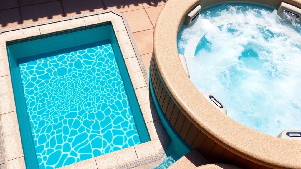 pool size impacts hot tub use