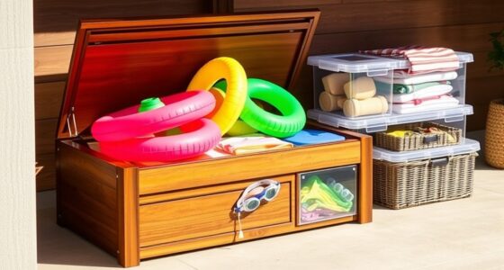 pool toy storage solutions