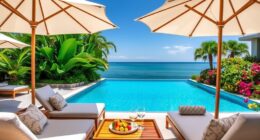 poolside luxury outdoor decor