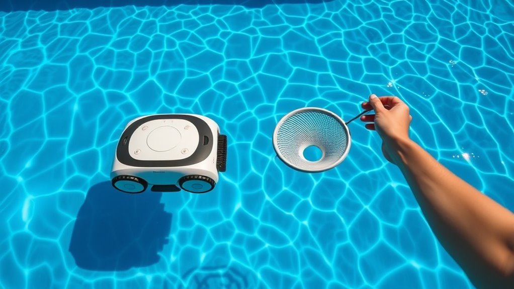 robots vs manual cleaning