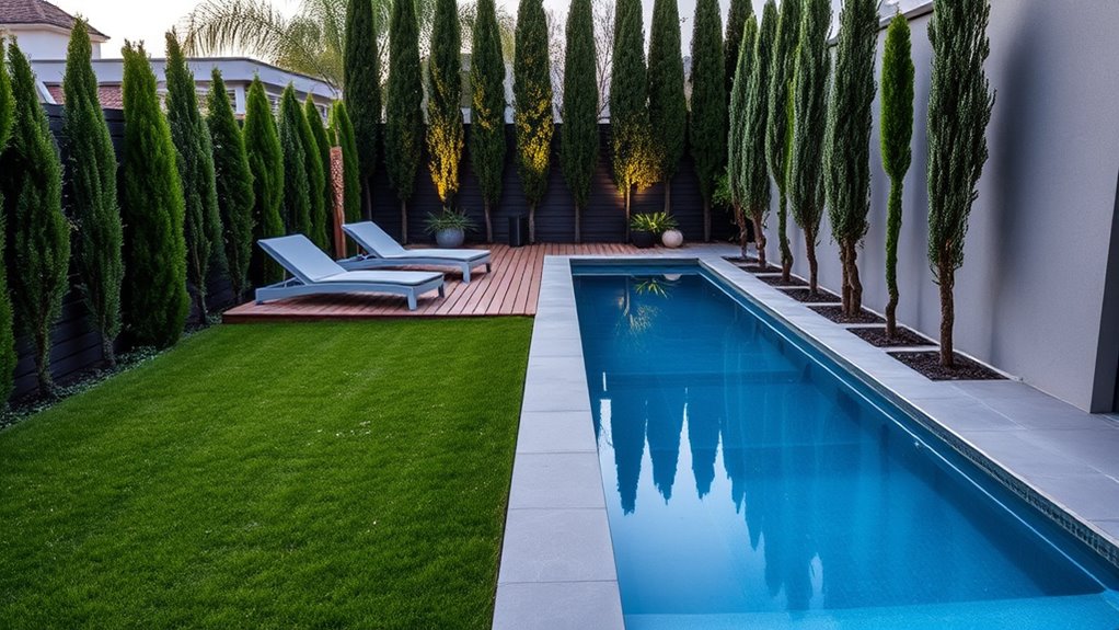 small backyard lap pool