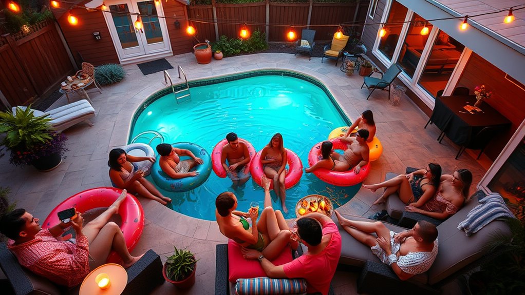 small pool party planning