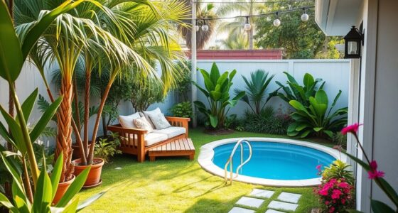 small yard pool oasis
