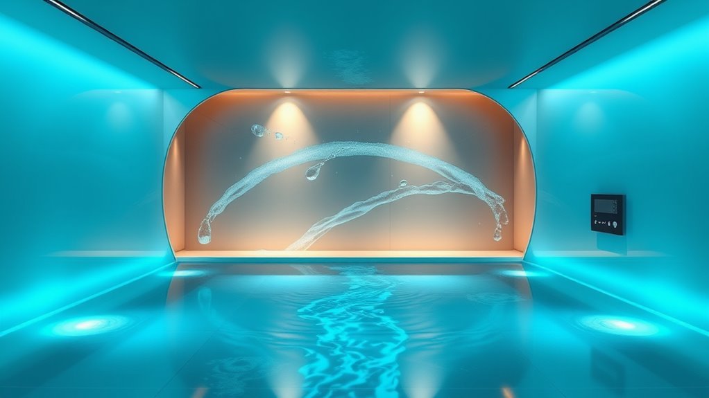 swimming pool with endless current