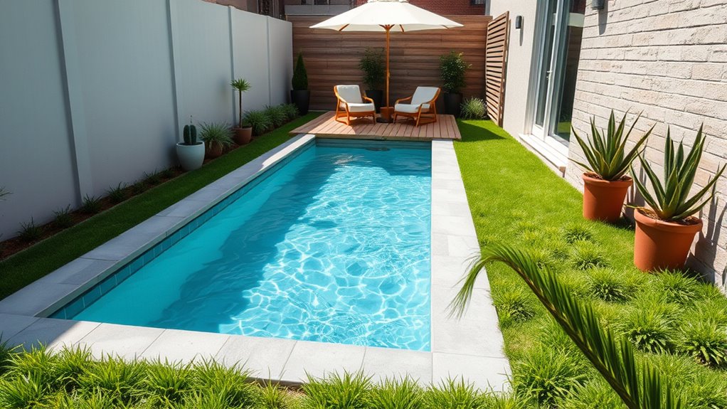 tiny yard plunge pool