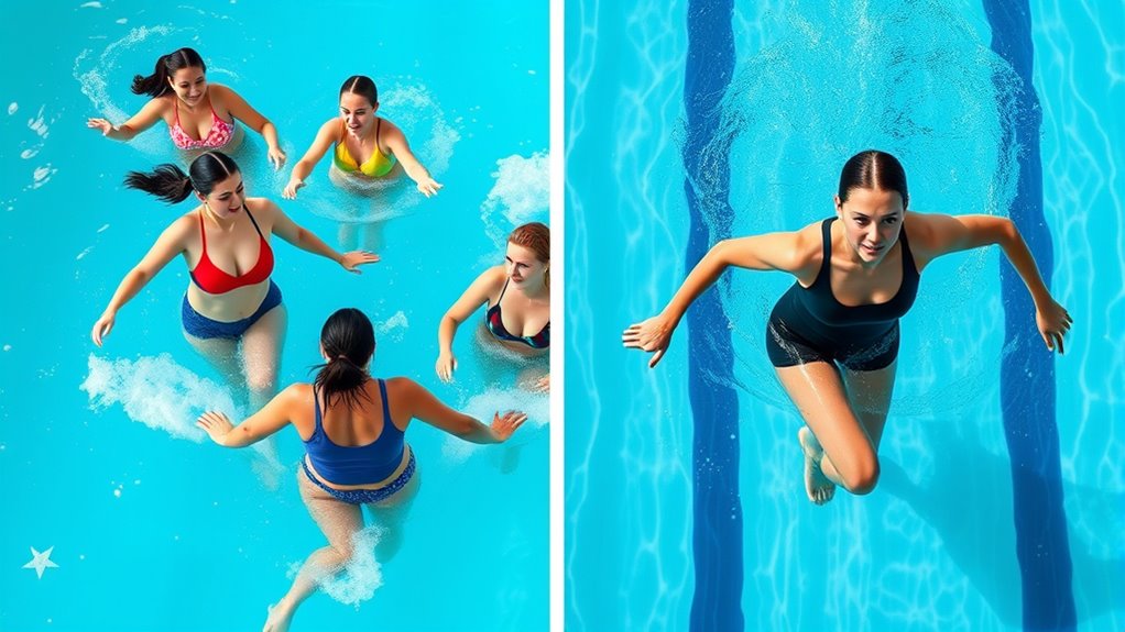 water exercise comparison