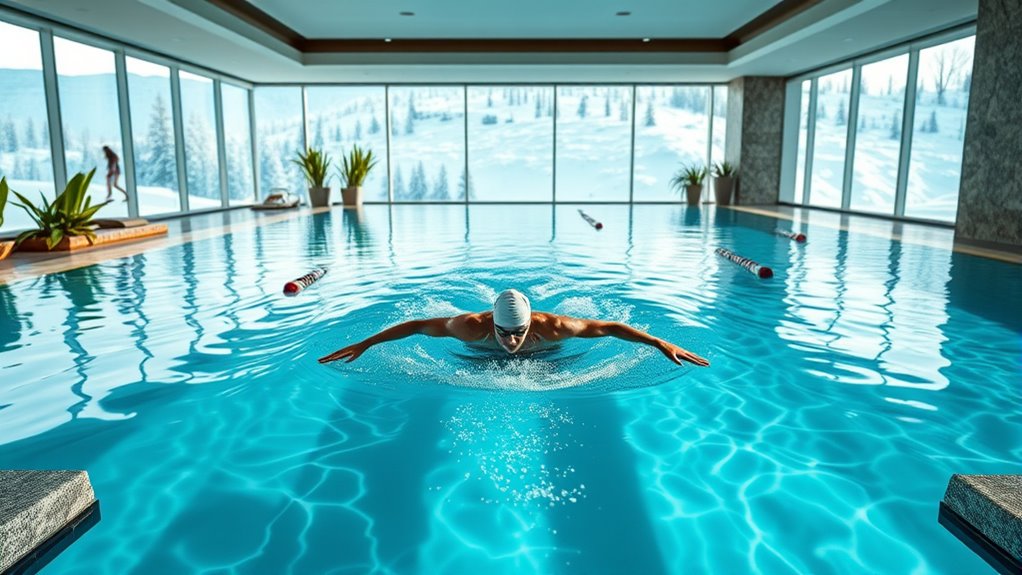 year round swimming pools
