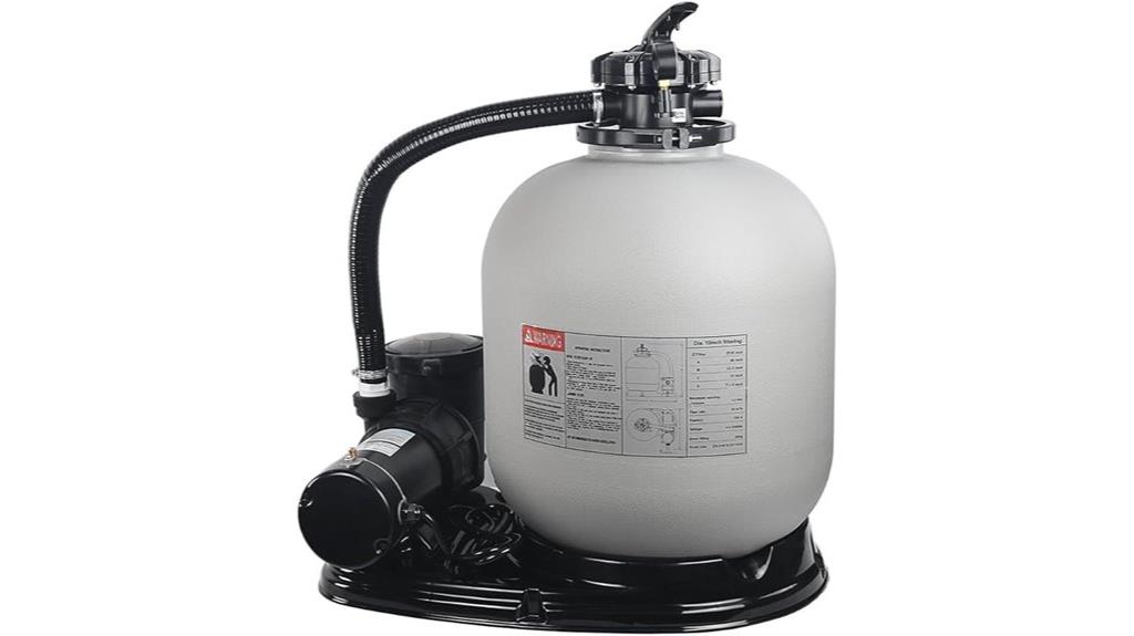 19 inch sand filter system