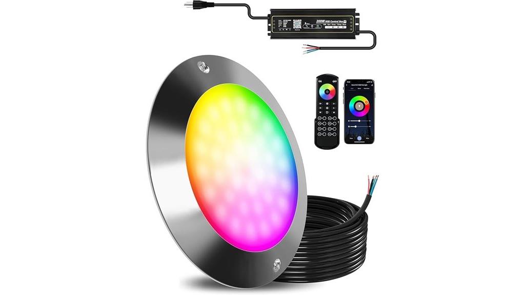 6 inch rgb pool light