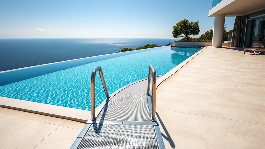 accessible safe pool entry