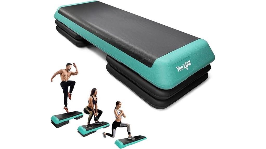 adjustable exercise step platform