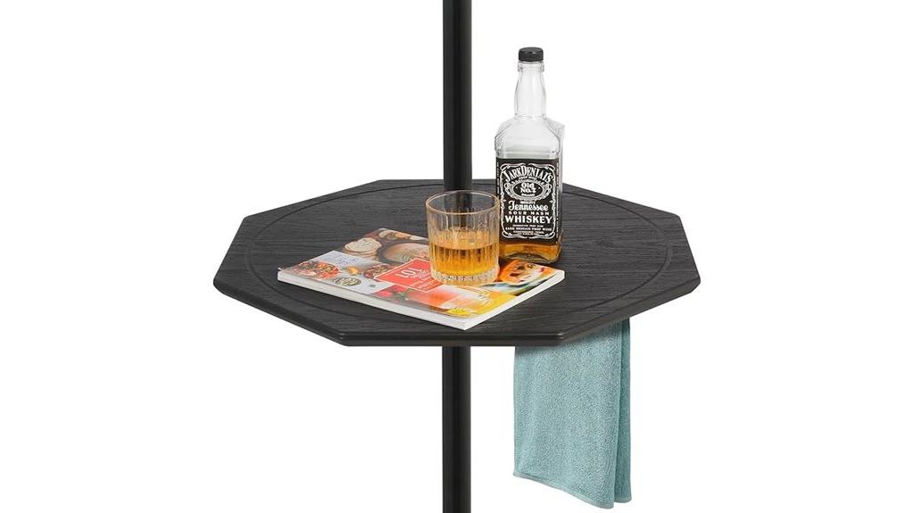 adjustable led umbrella tray