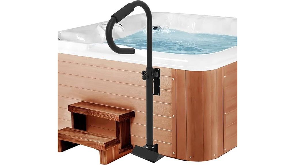 adjustable non slip spa rail