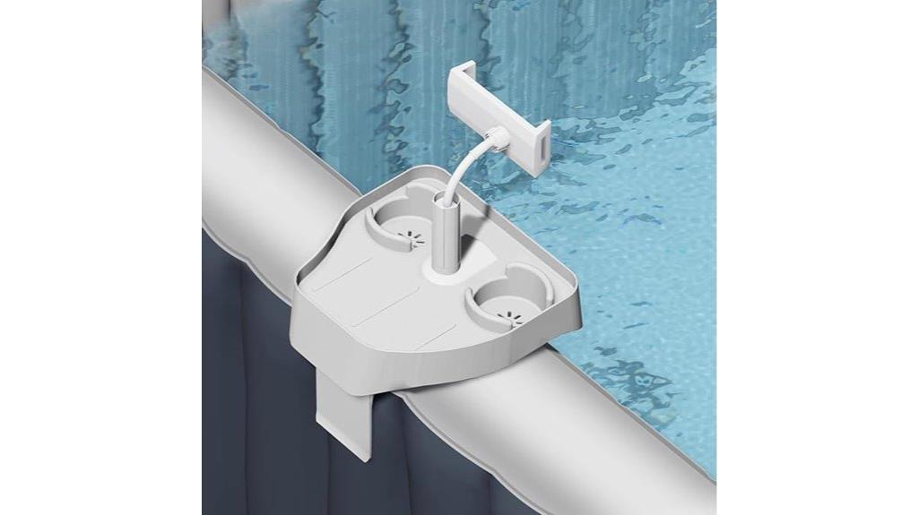 adjustable pool tray