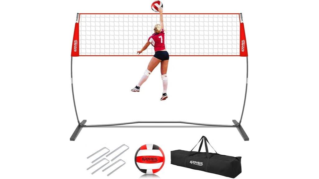 adjustable portable volleyball net