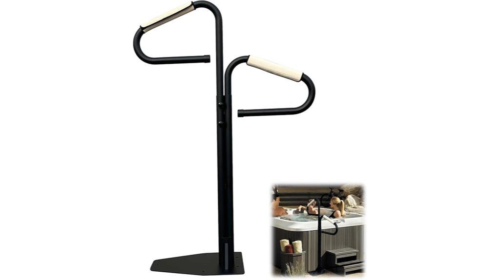 adjustable two way spa railing