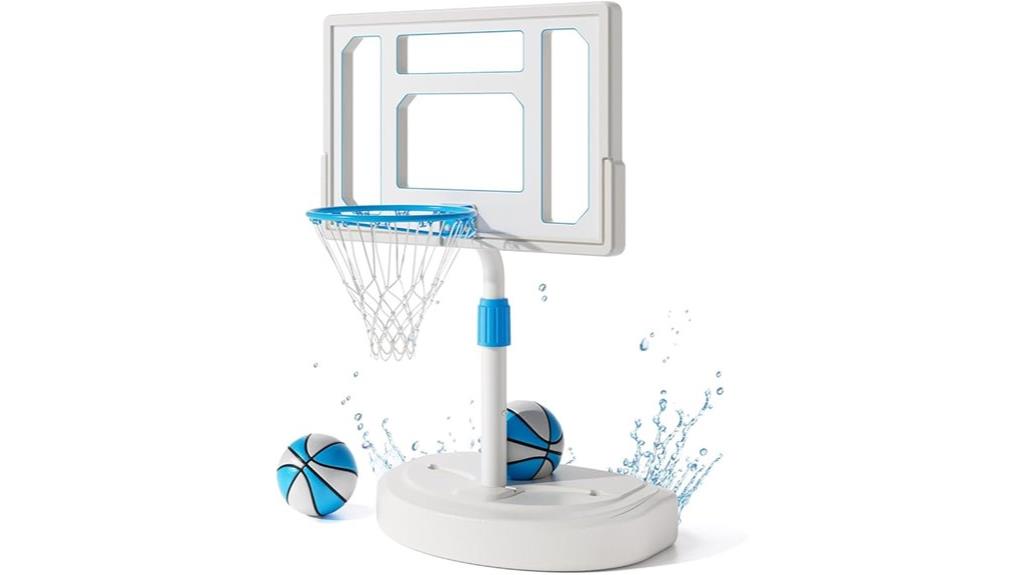 adjustable water basketball hoop