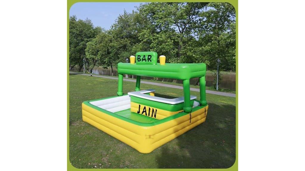 adult inflatable pool with bar