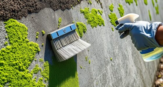 algae spill wall maintenance