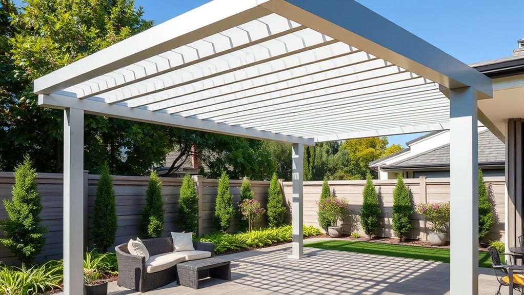 aluminum louvered pergola systems