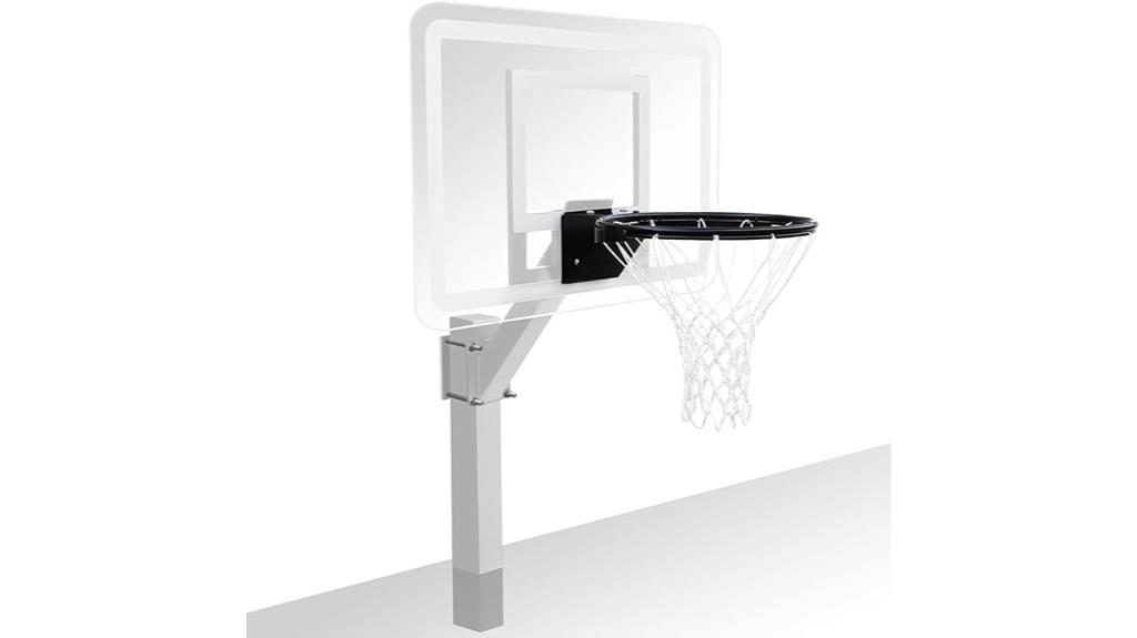 aluminum poolside basketball hoop