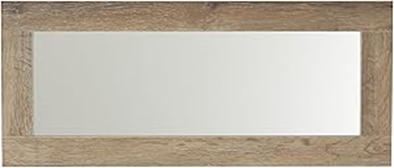 ashwood rectangular wall mirror