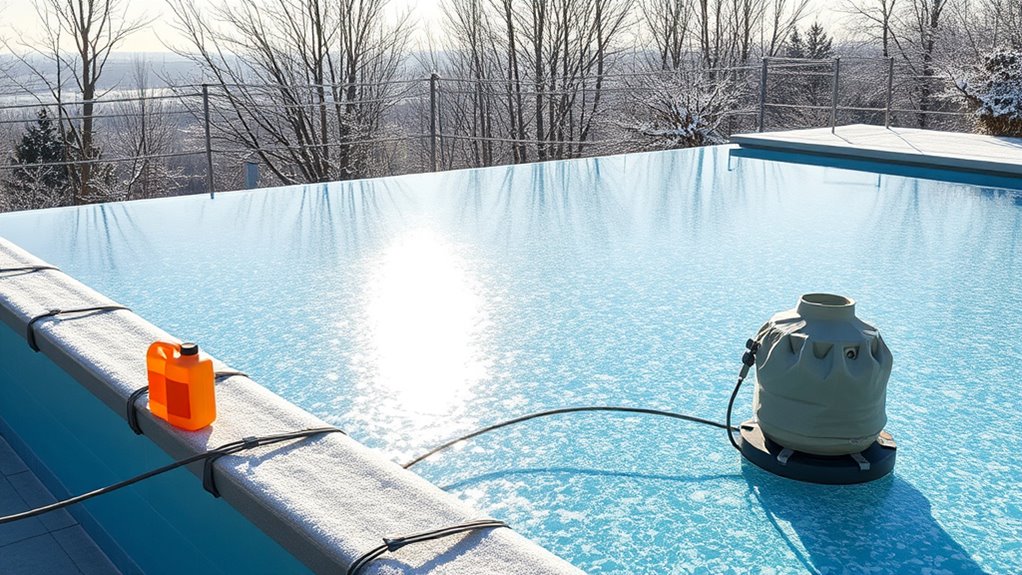 balance chemicals cover pool