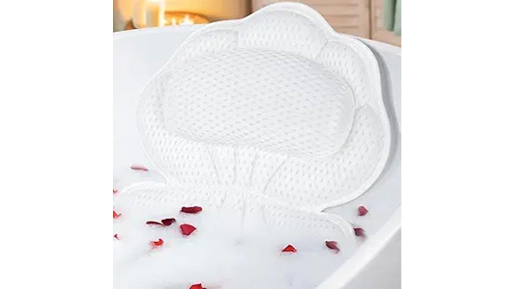 bath pillow with air mesh