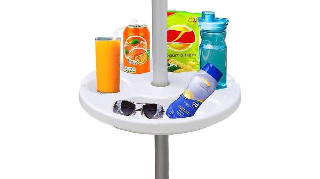 beach umbrella with cupholders