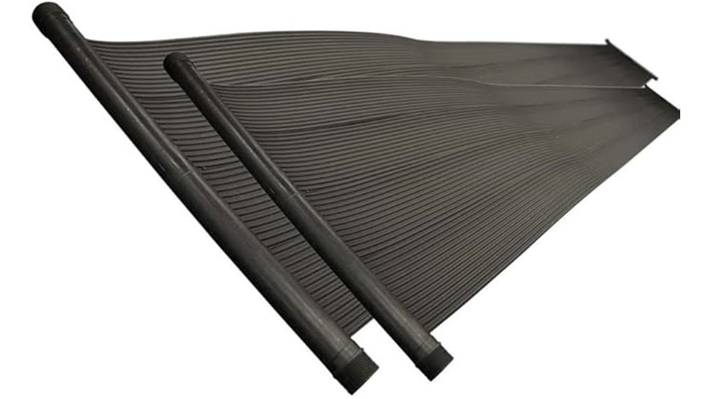 black 2 panel pool heater