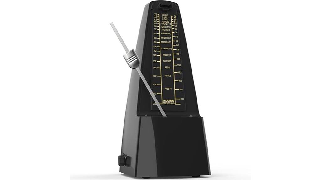 black mechanical metronome