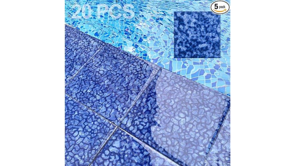 blue glazed porcelain tiles
