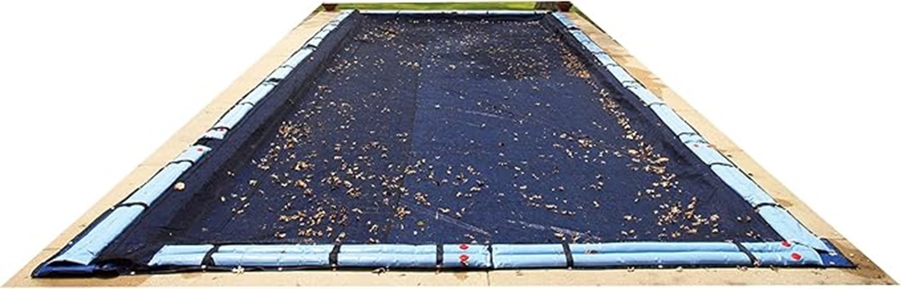 blue leaf pool cover