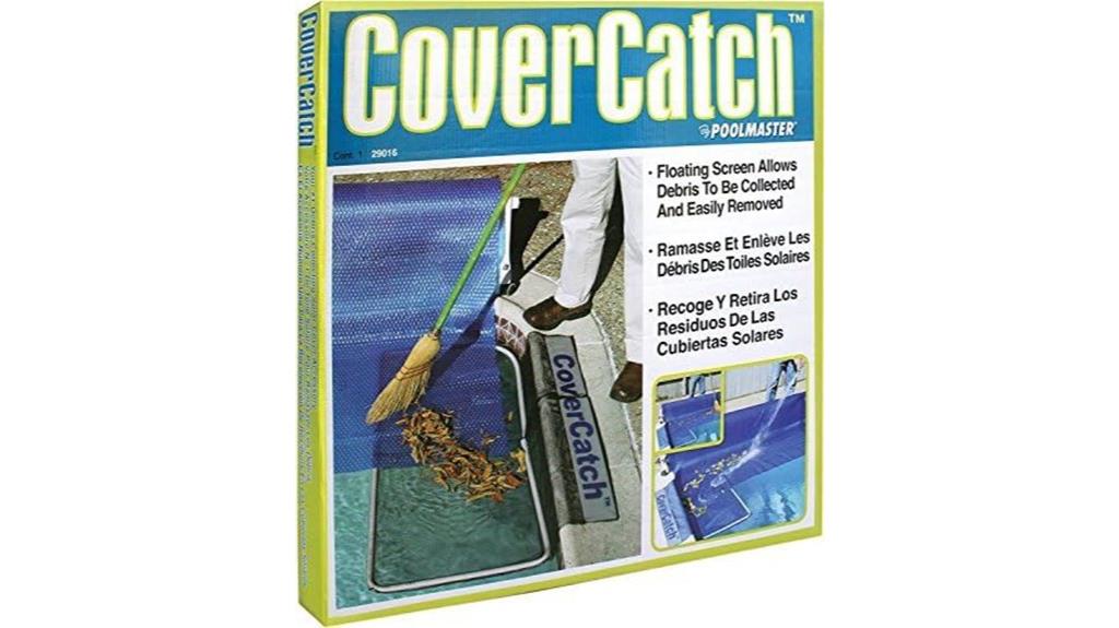 blue pool cover catch