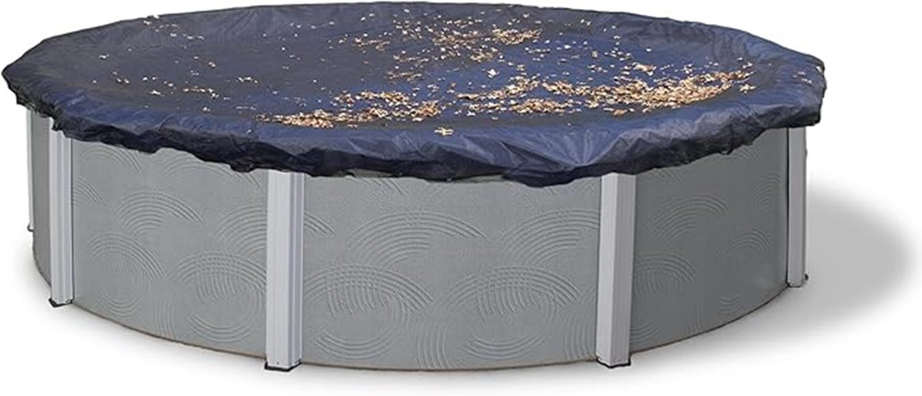 blue wave round pool cover